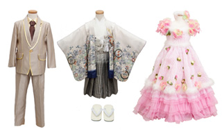 着物、スーツ、ドレス