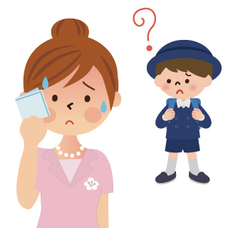 母親が緊張するとこどもも緊張してしまう?