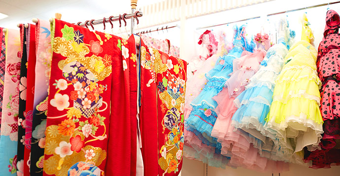 衣装は無料で着替え放題!